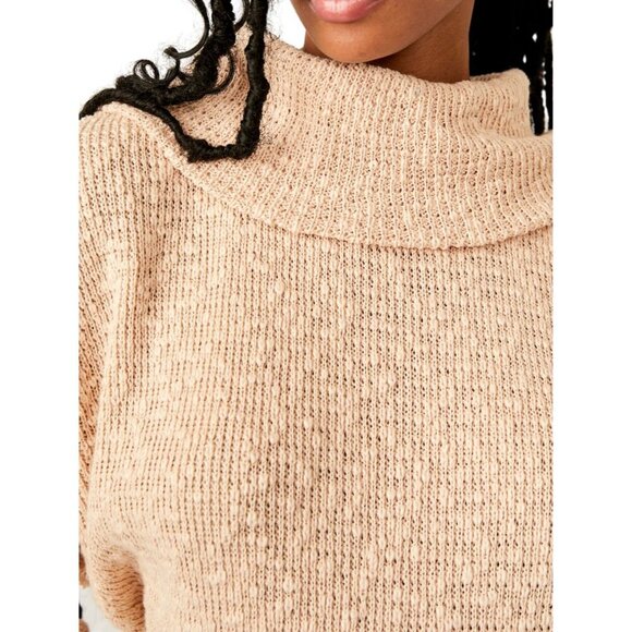 Free People Tommy Turtleneck Womens Size Small Oversized Knit Shirt Boho Slouchy - Picture 2 of 8